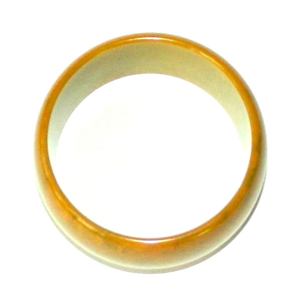 Yellow green bakelite bangle