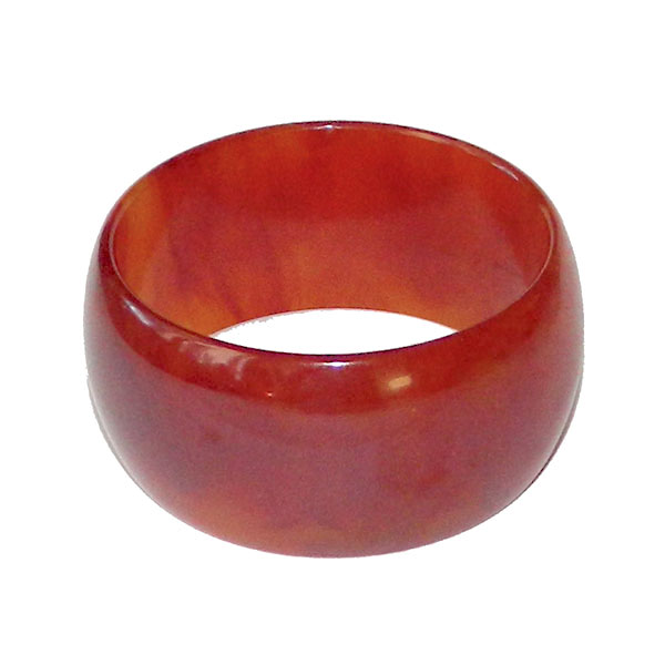 Burnt orange bakelite bangle