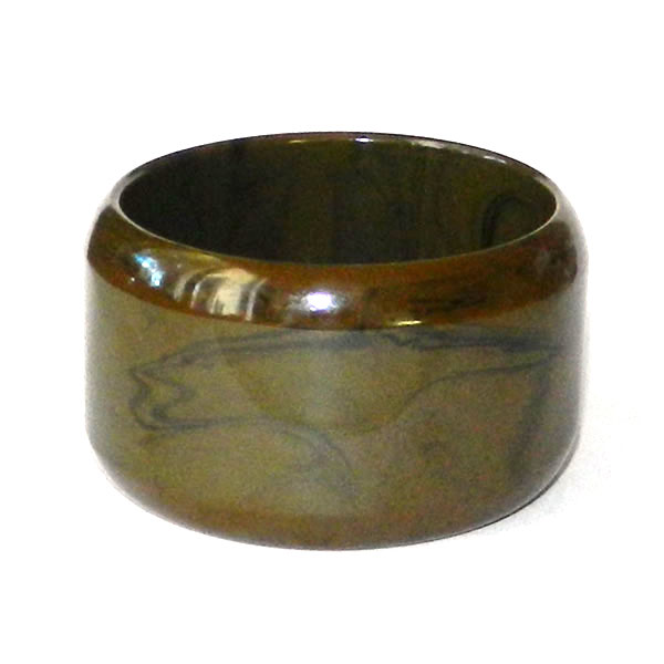 olive green bakelite bangle
