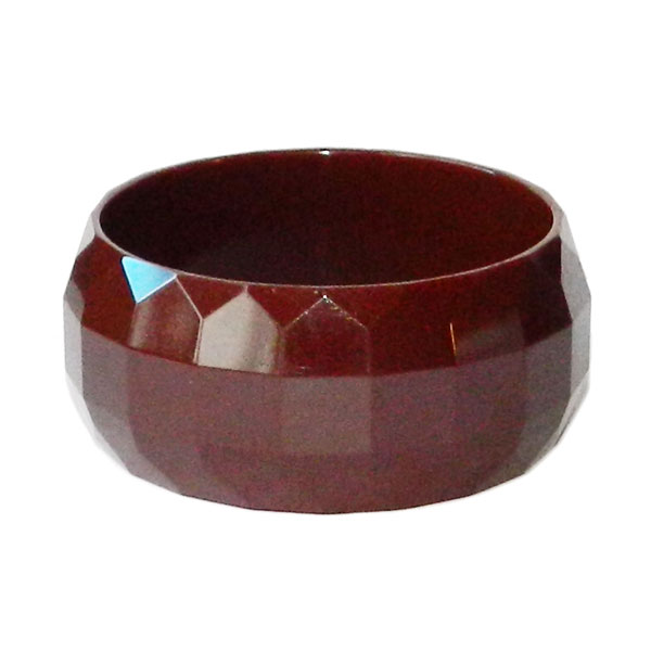 Faceted bakelite bangle