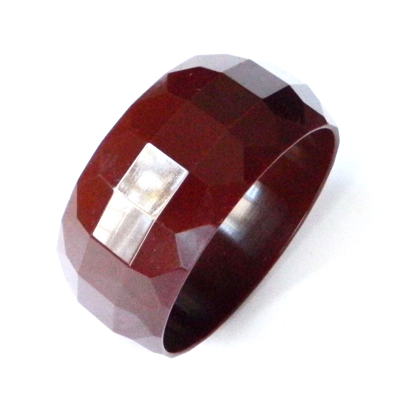 Faceted bakelite bangle
