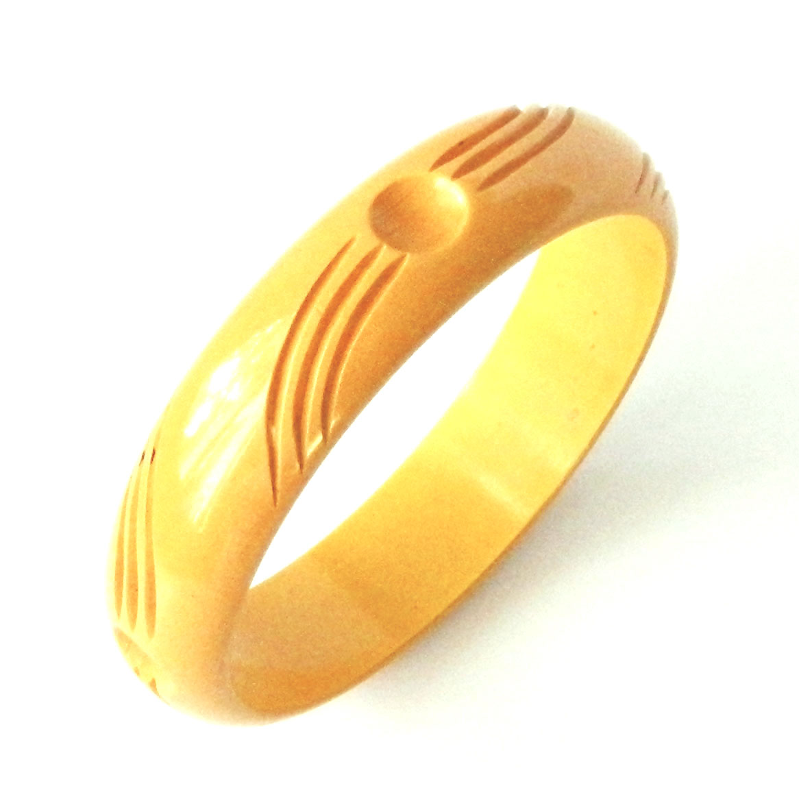 carved bakelite bangle