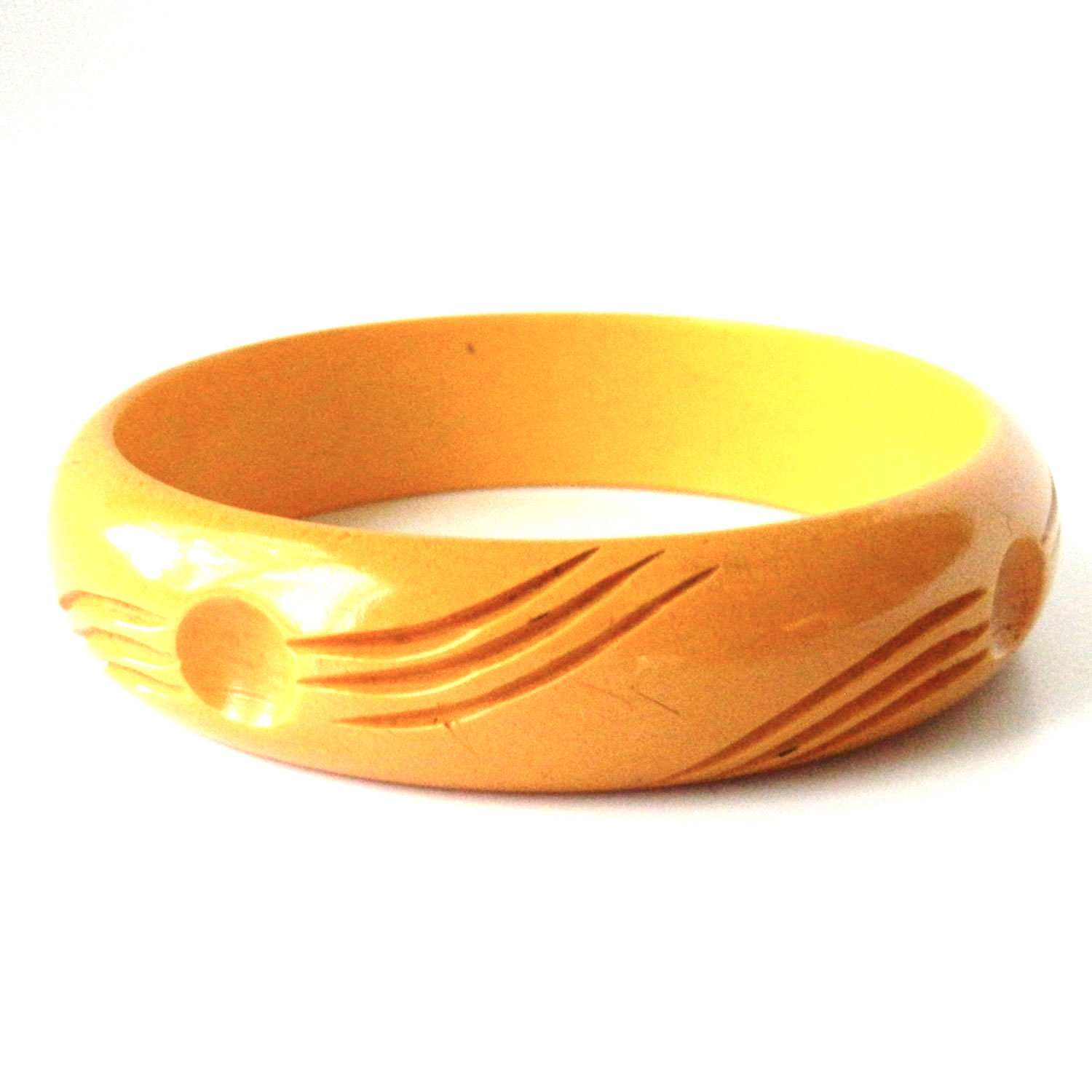 carved bakelite bangle