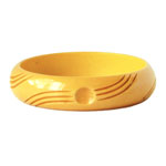 yellow bakelite bangle