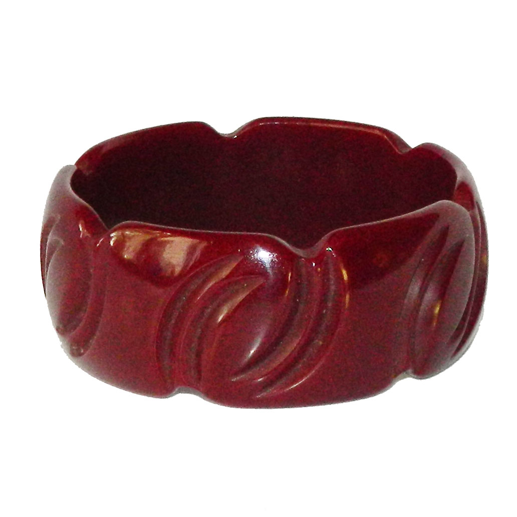 carved bakelite bangle