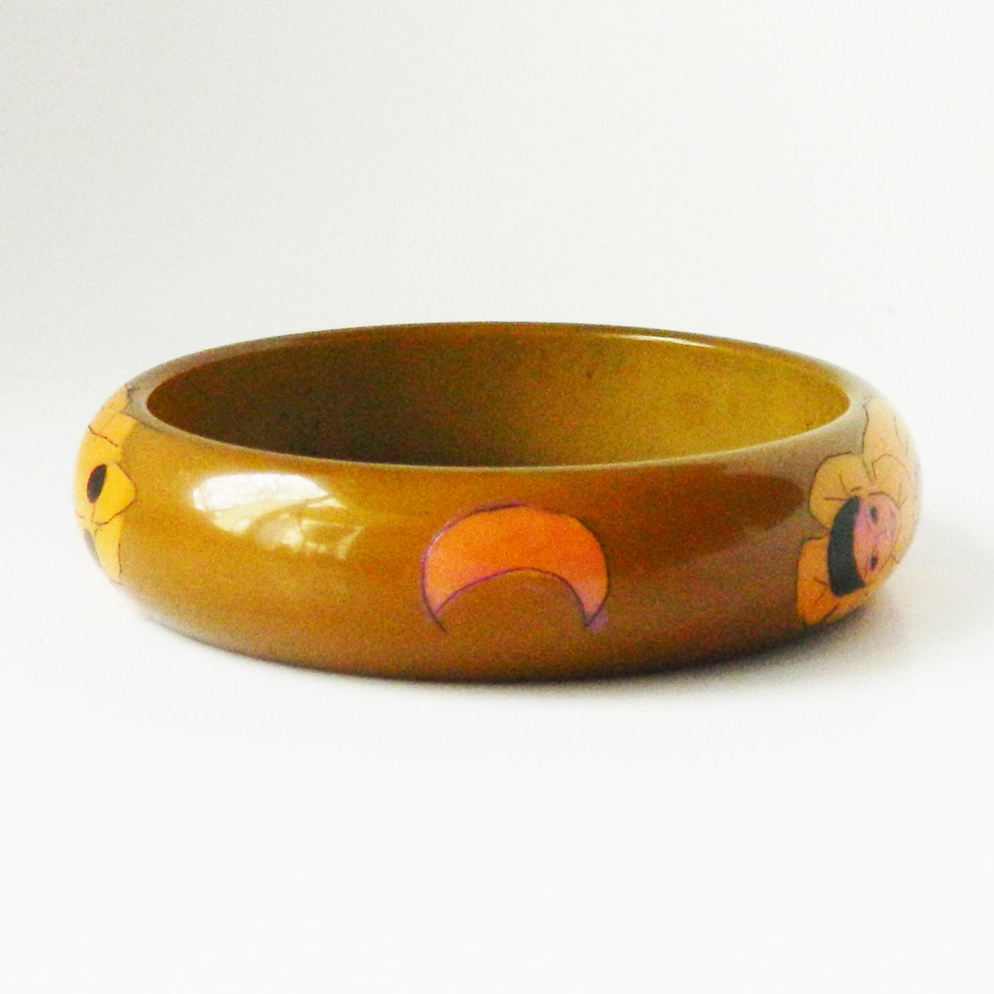 French galalithe bangle bracelet