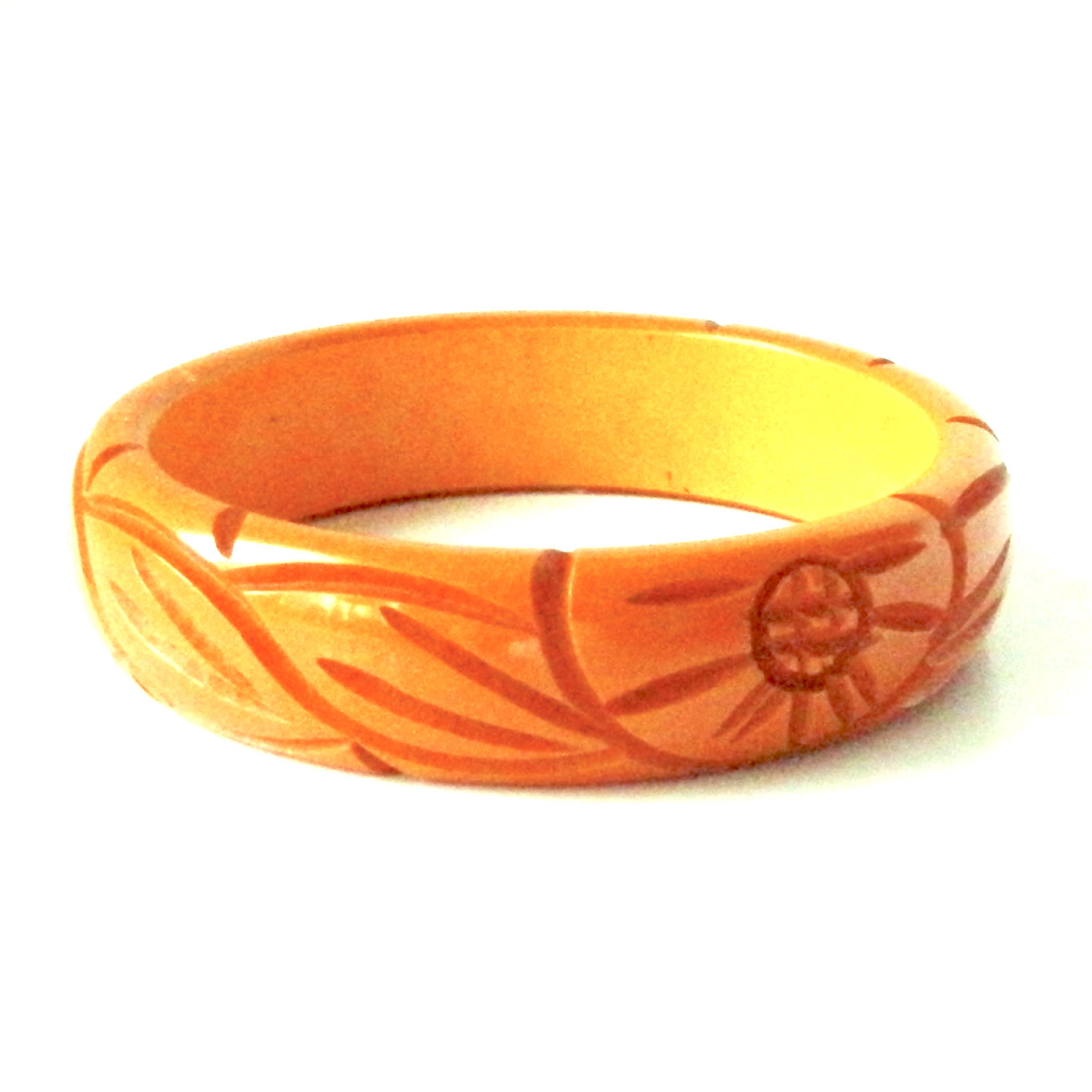 carved bakelite bangle