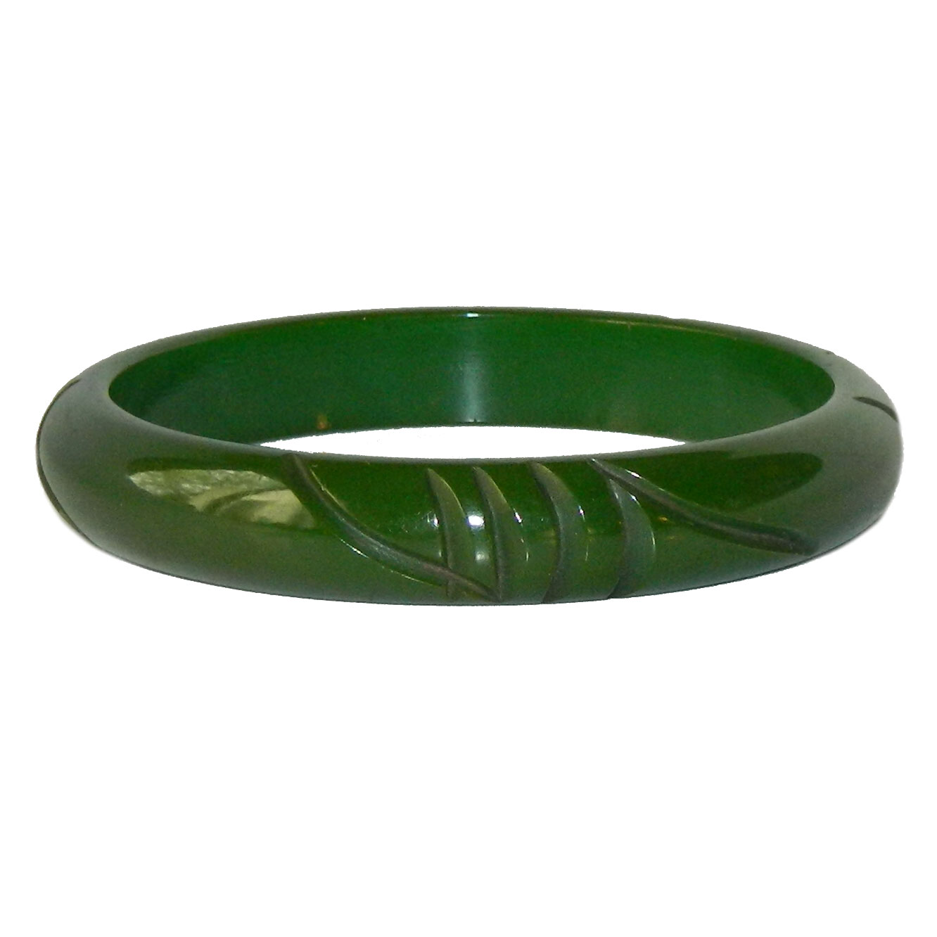 Carved bakelite bracelet