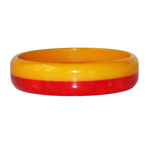 two tone bakelite bangle bracelet