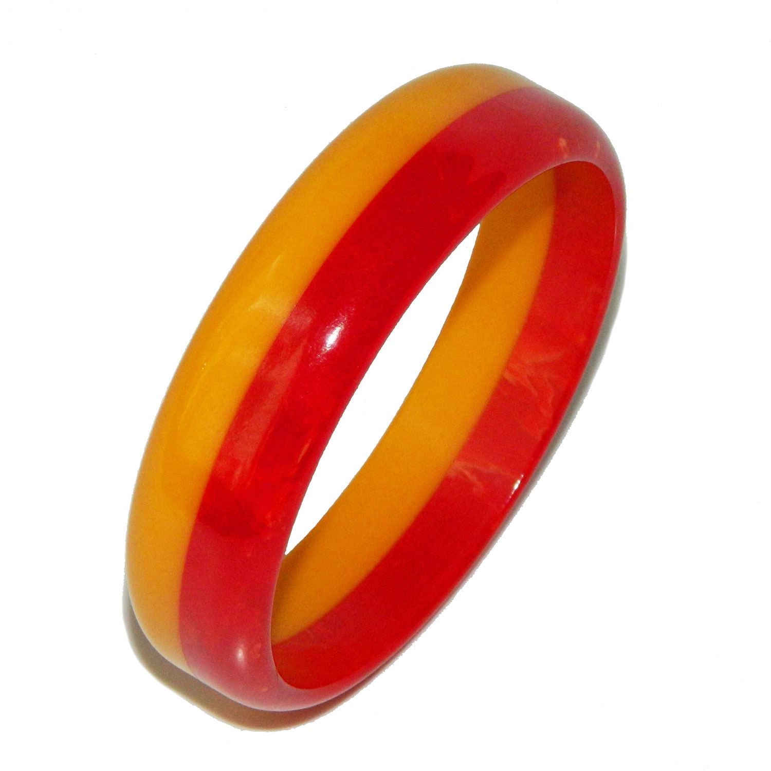 Two tone bakelite bangle