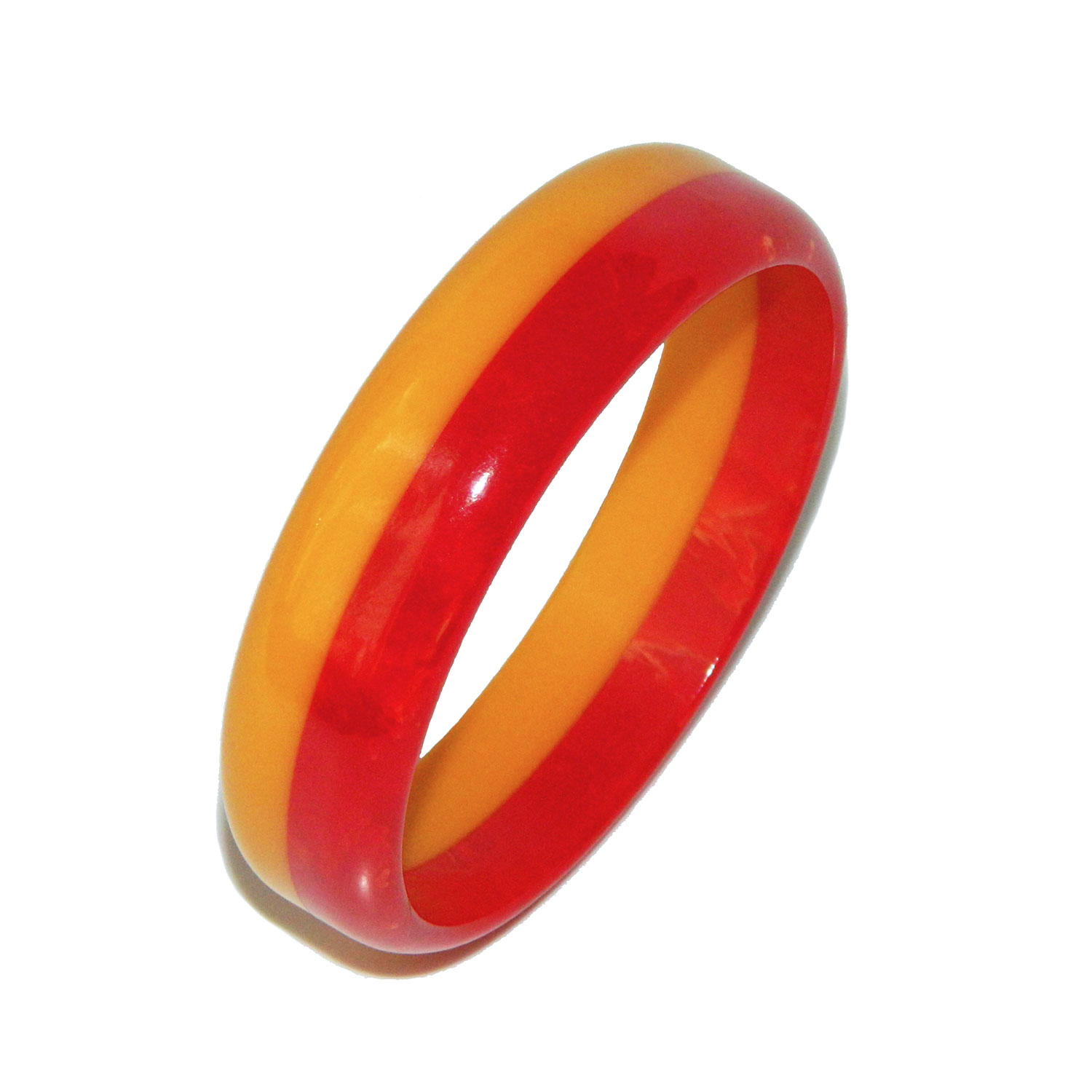Two tone bakelite bangle