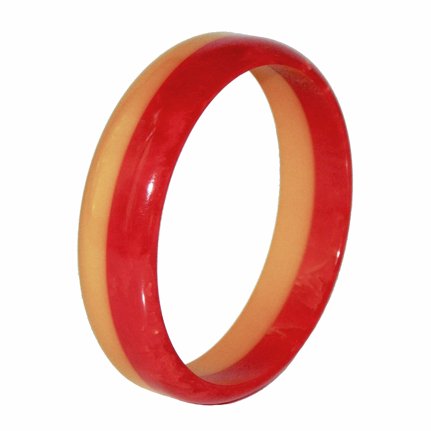 Two tone bakelite bangle