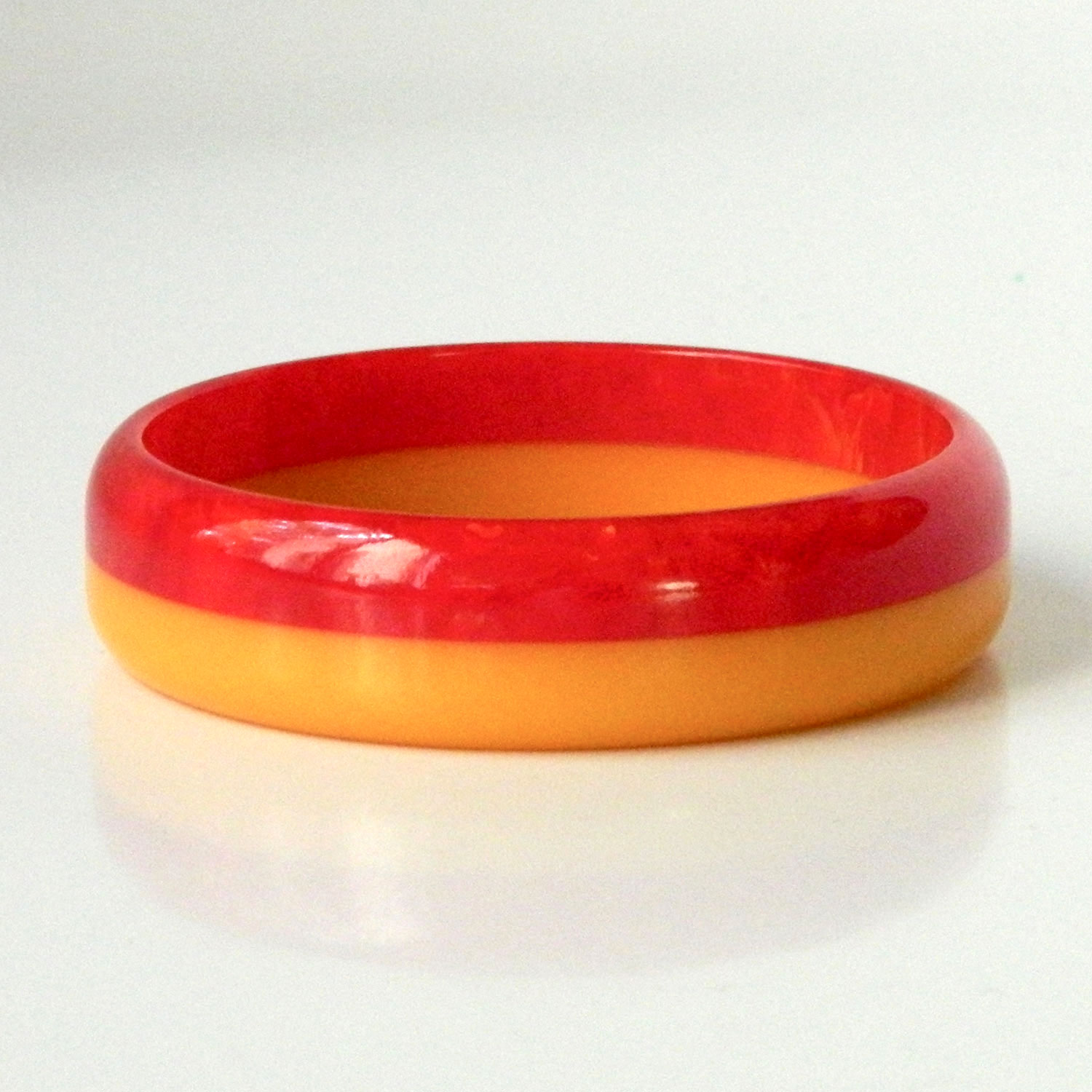 Two tone bakelite bangle