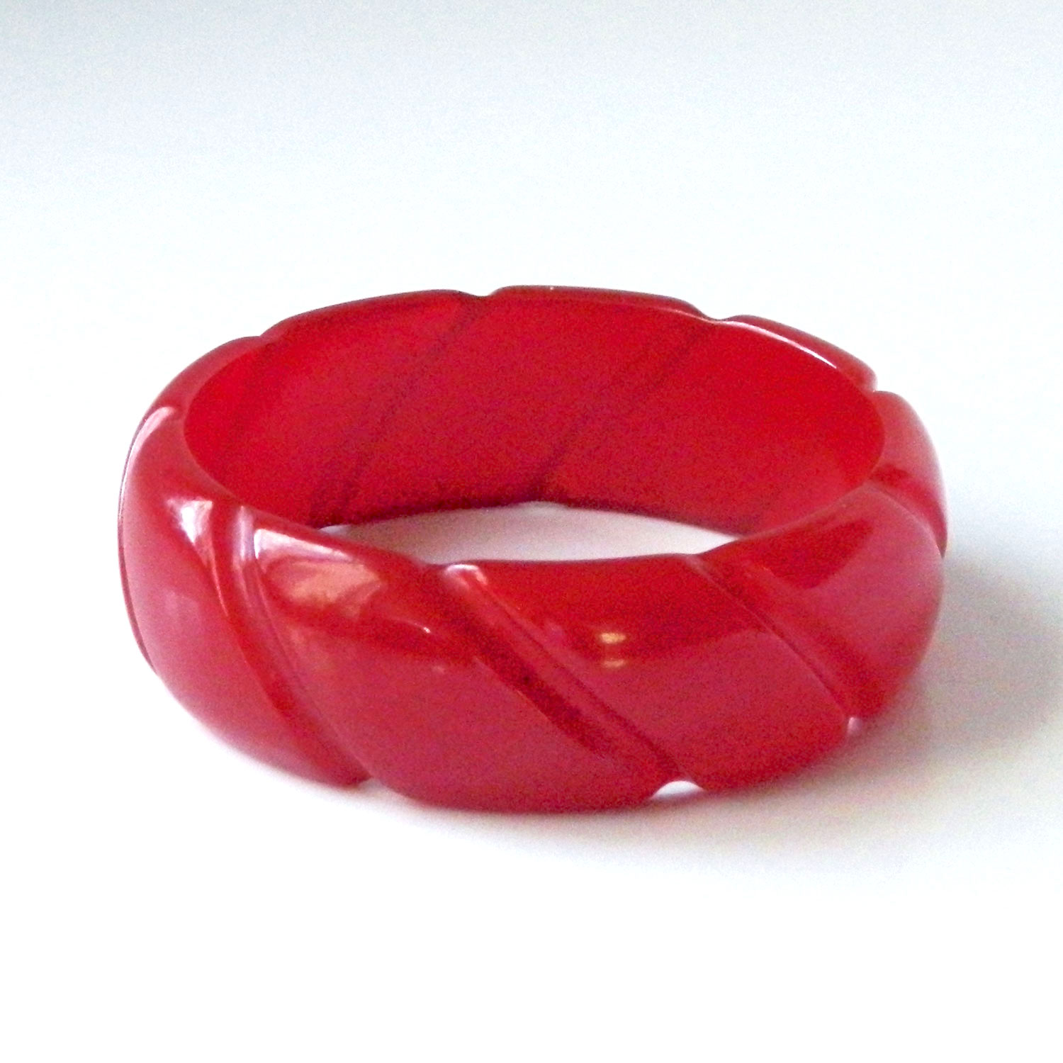 Two tone bakelite bangle