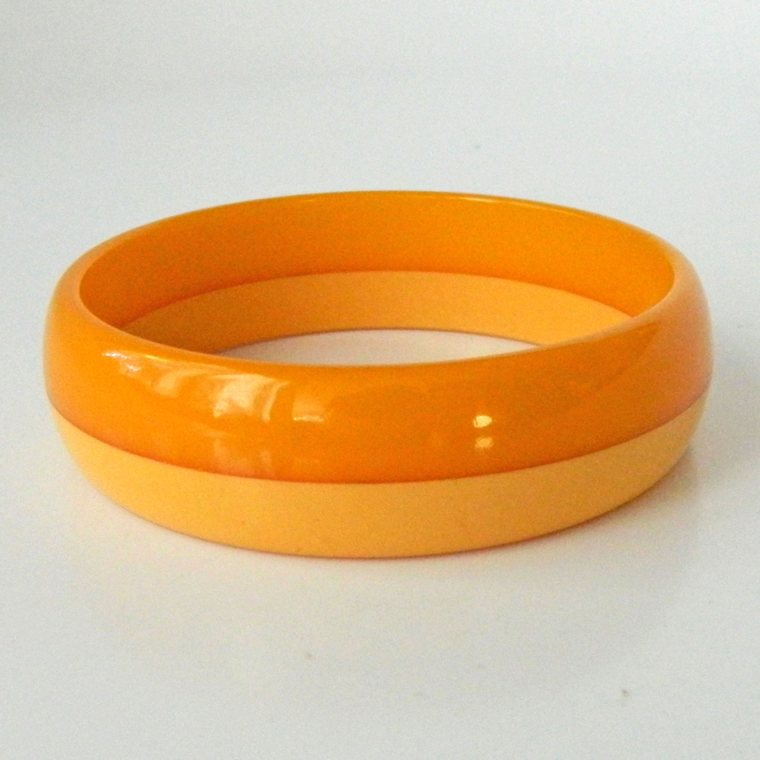 Two tone bakelite bangle