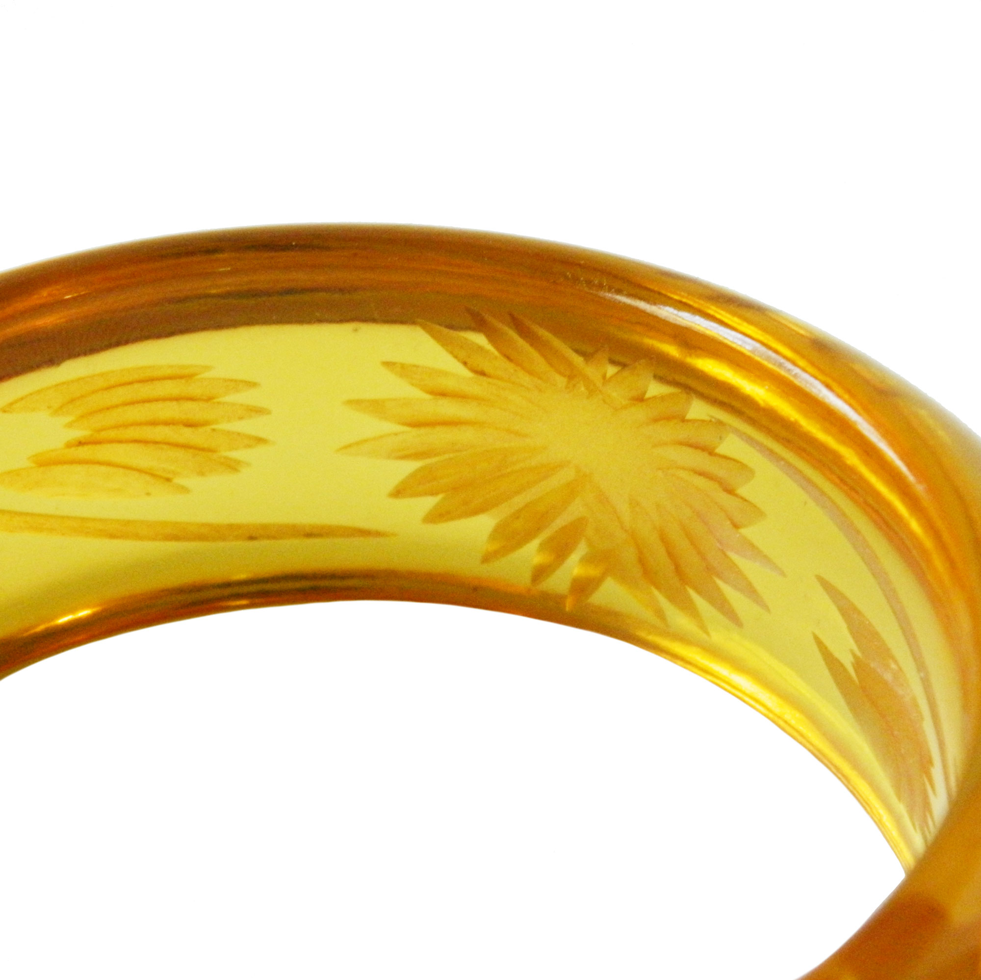 reverse carved bakelite bangle