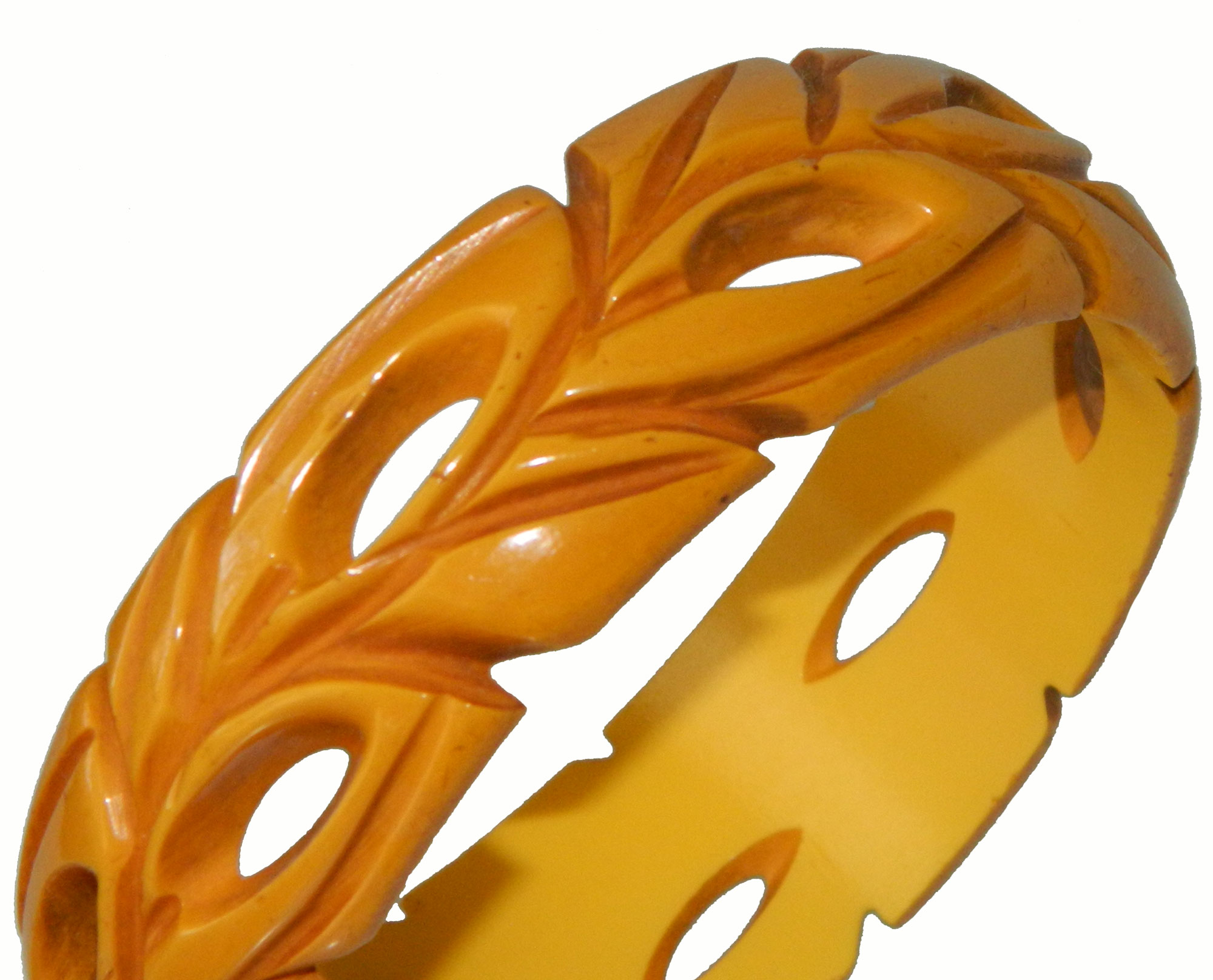 carved bakelite bangle