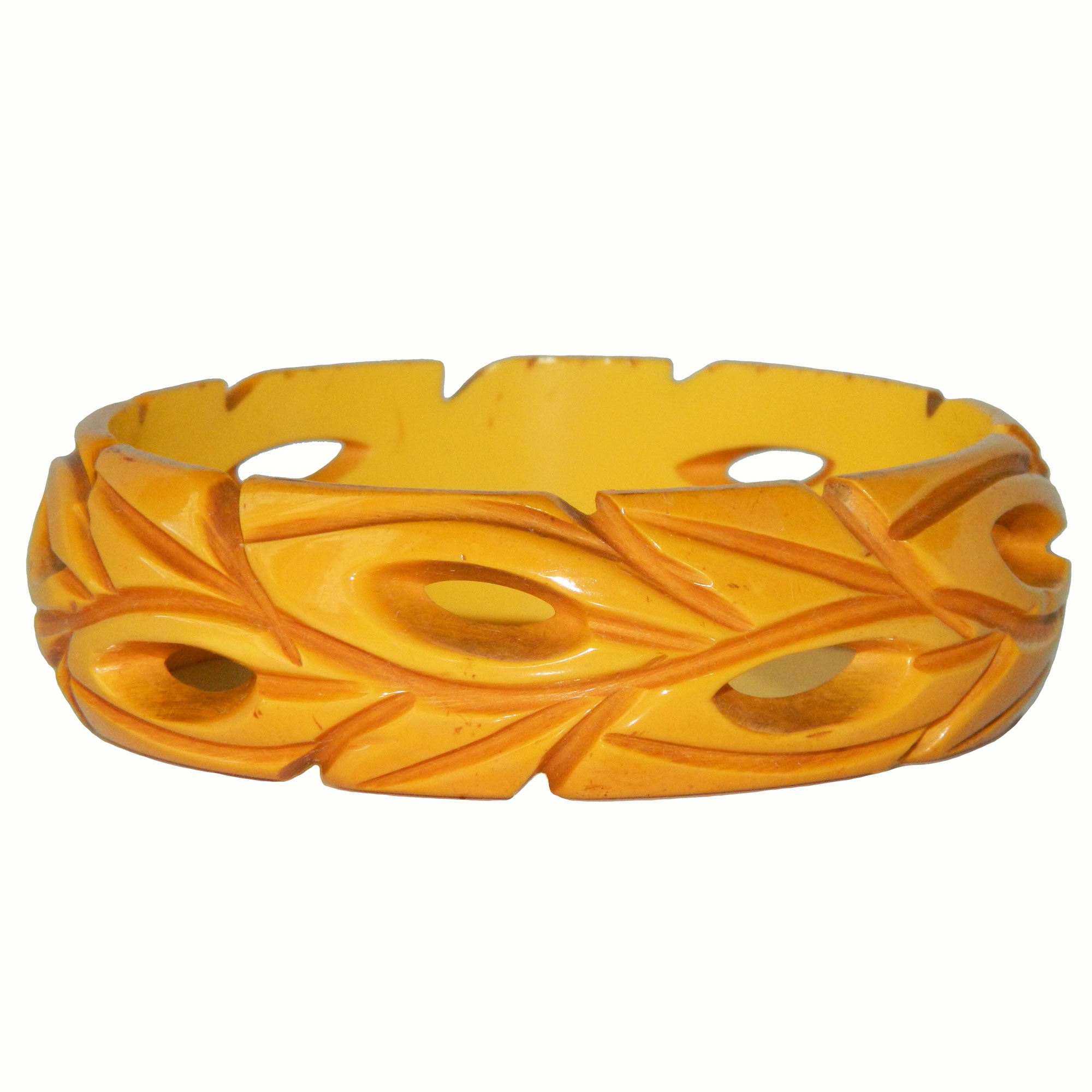 carved bakelite bangle