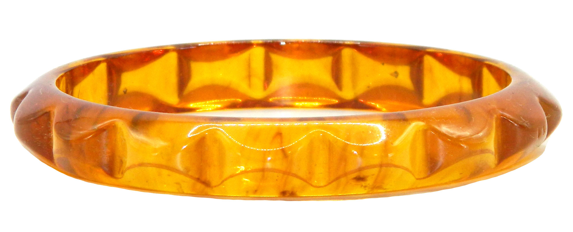 Prystal apple juice bakelite bangle