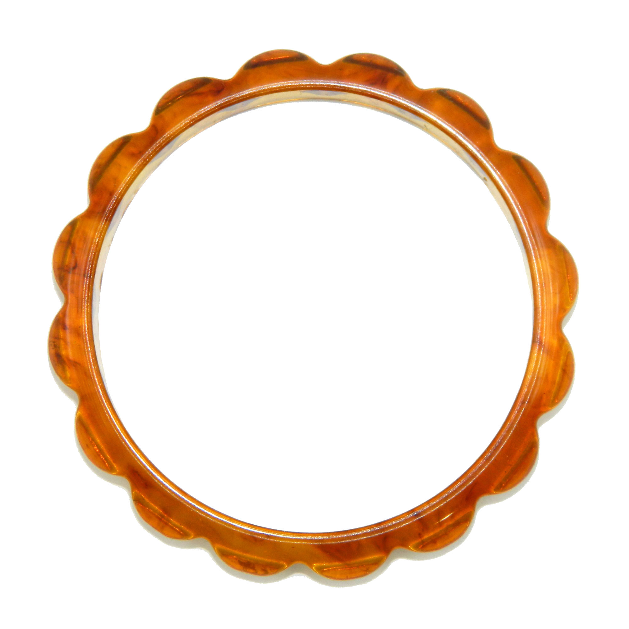 Prystal apple juice bakelite bangle
