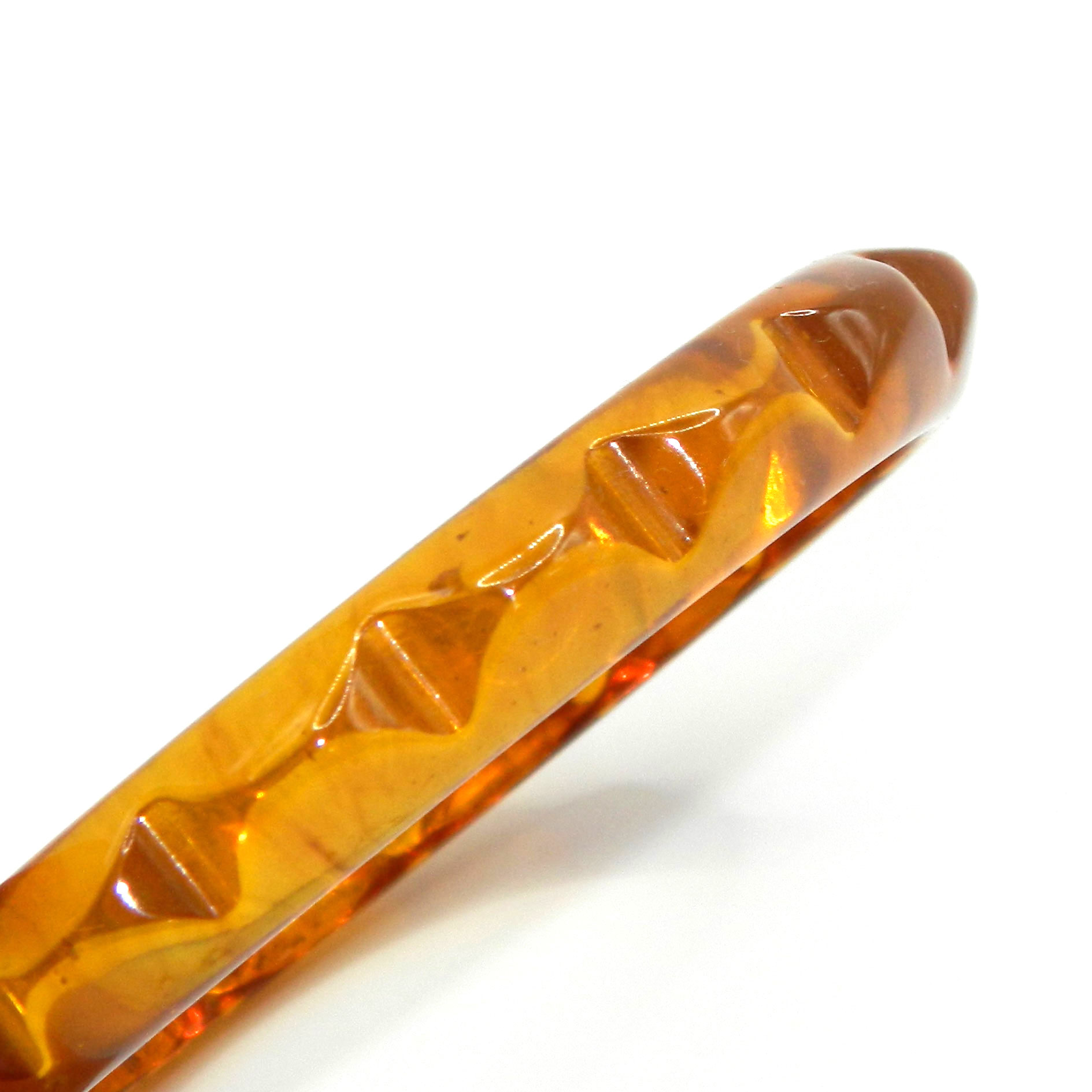 Prystal bakelite bangle