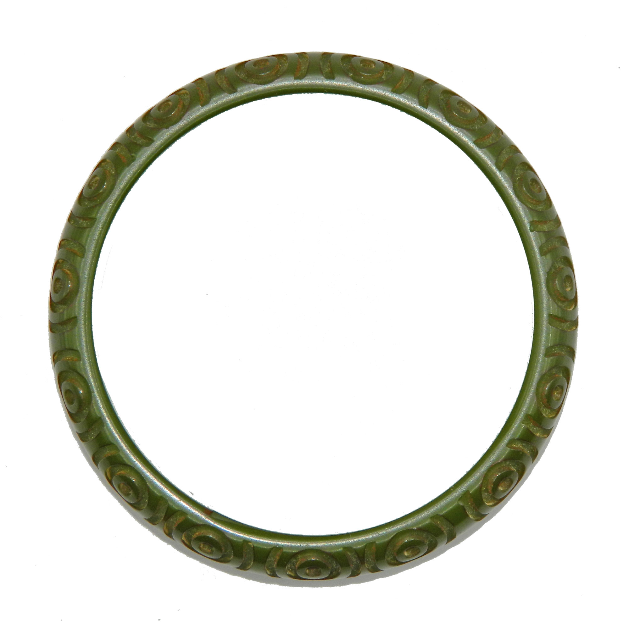 vintage circle and dot bakelite bangle bracelet