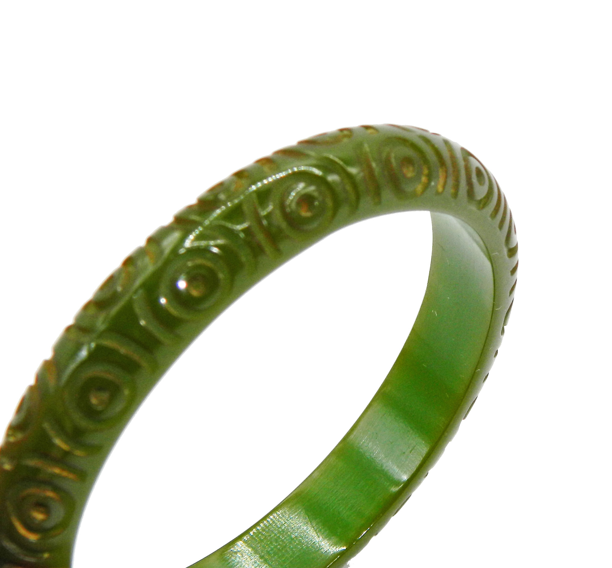 vintage circle and dot bakelite bangle bracelet