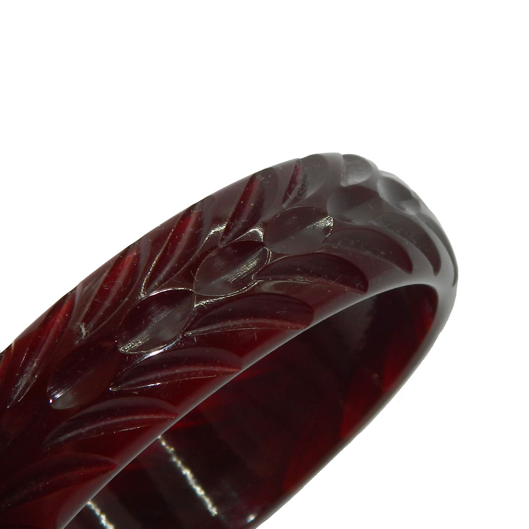 carved bakelite bangle