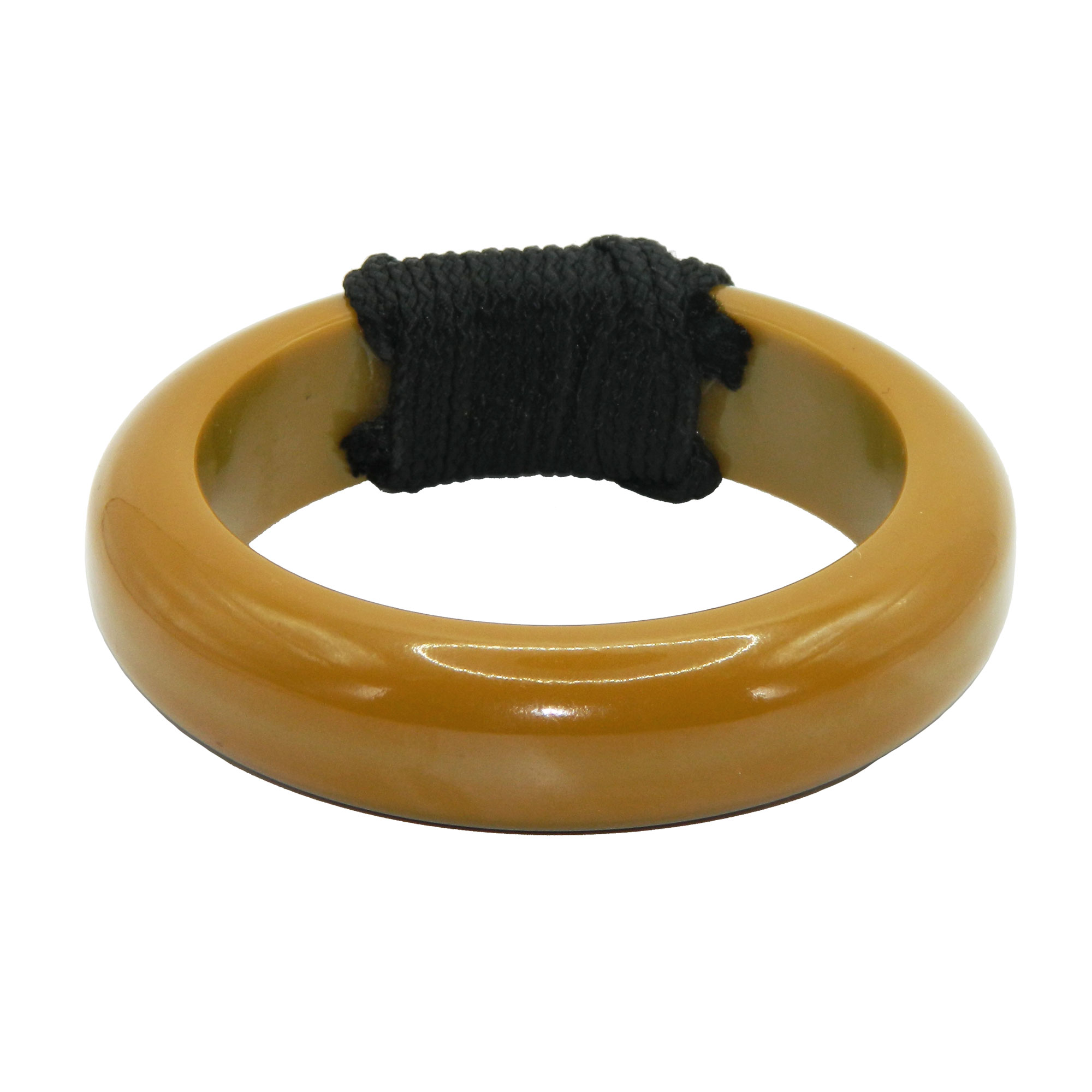 Pea soup bakelite bangle
