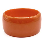 big orange bakelite bangle