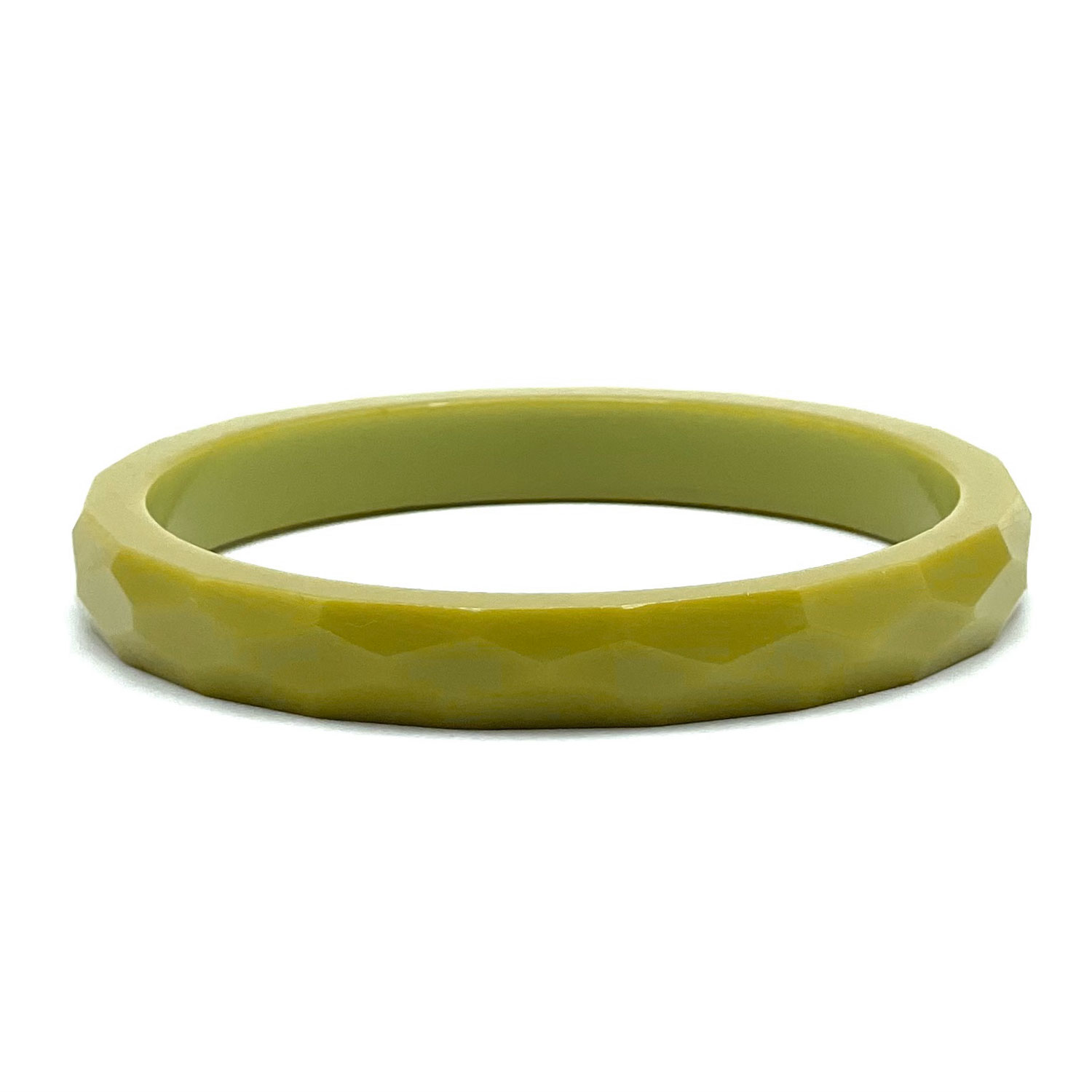 Green bakelite bangle