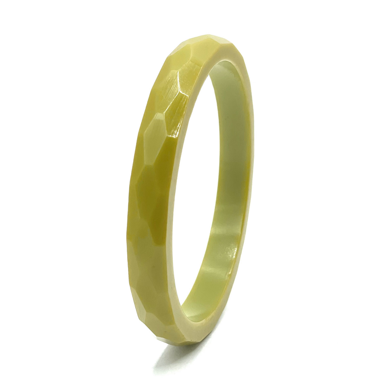 green bakelite bangle