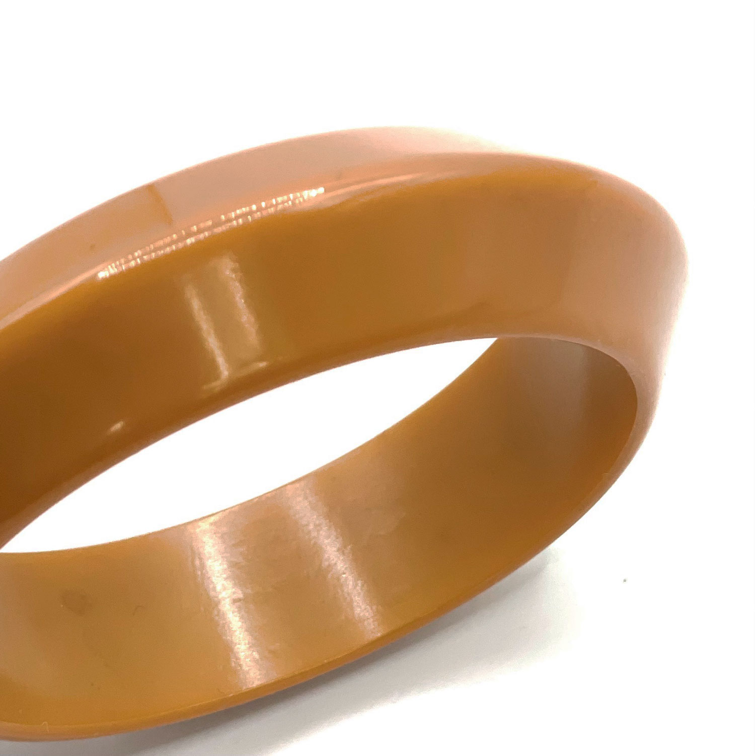 Beveled bakelite bangle