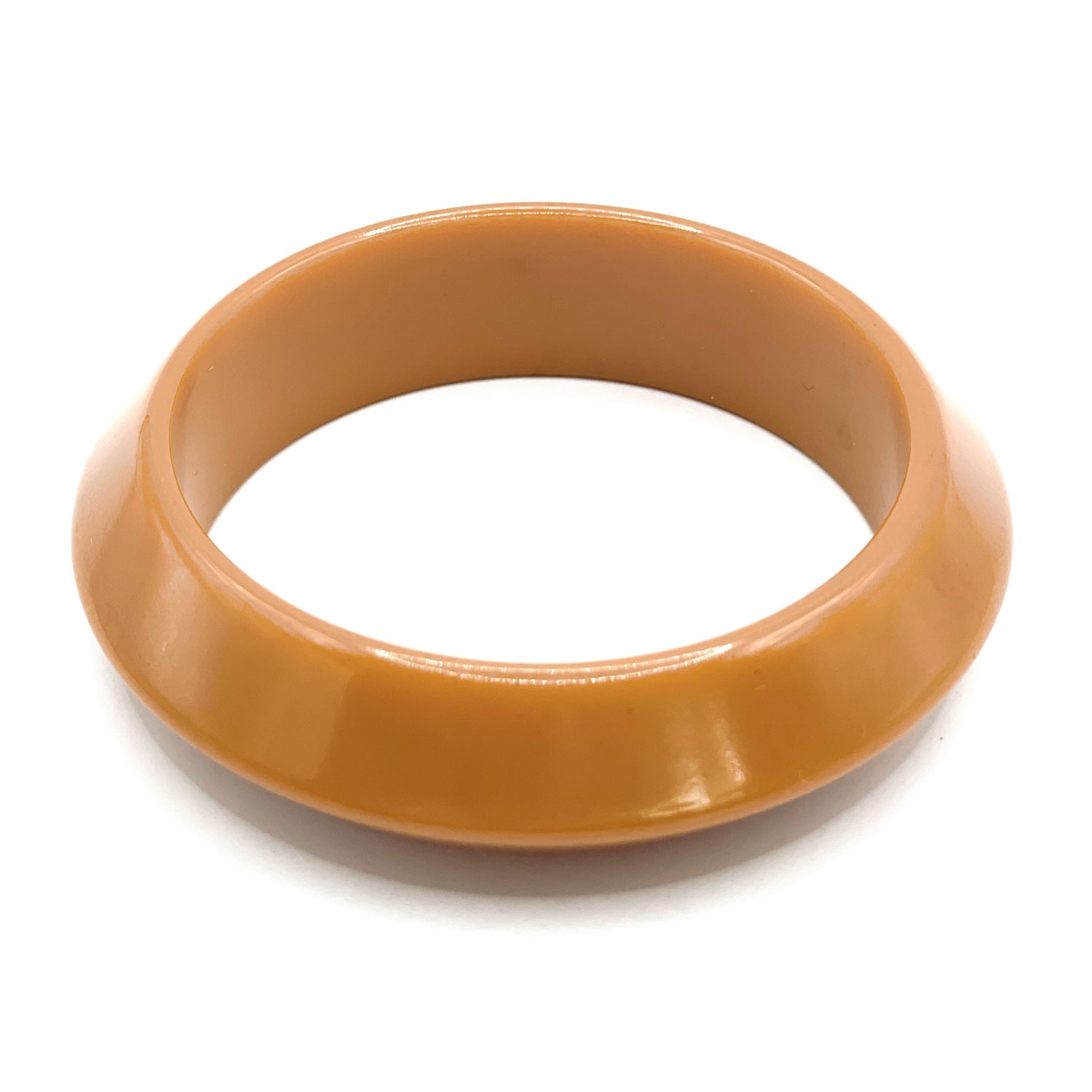 Beveled bakelite bangle