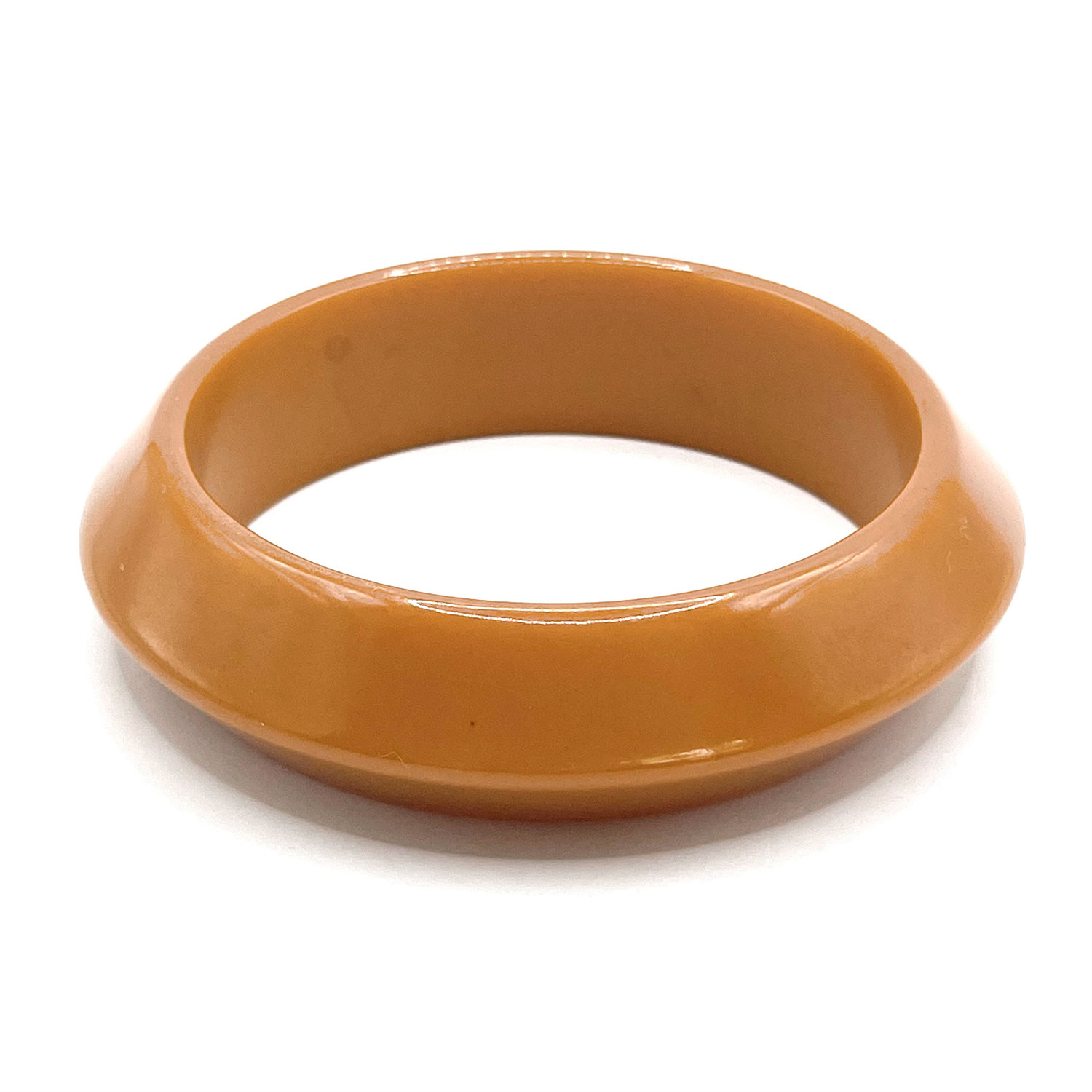 Beveled bakelite bangle