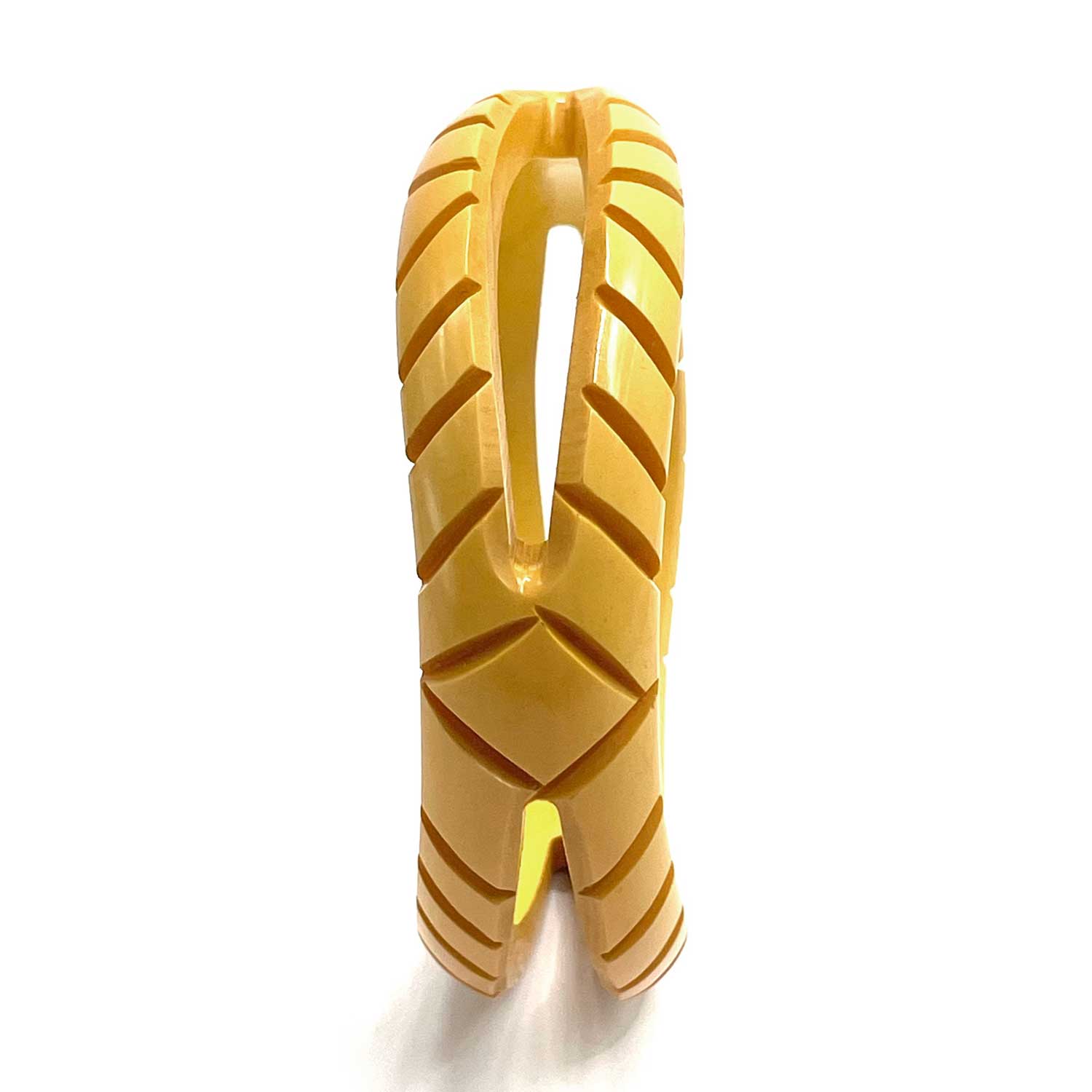 Carved pierced bakelite bangle