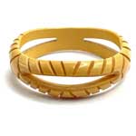 Carved bakelite bangle