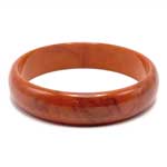 orange bakelite bangle