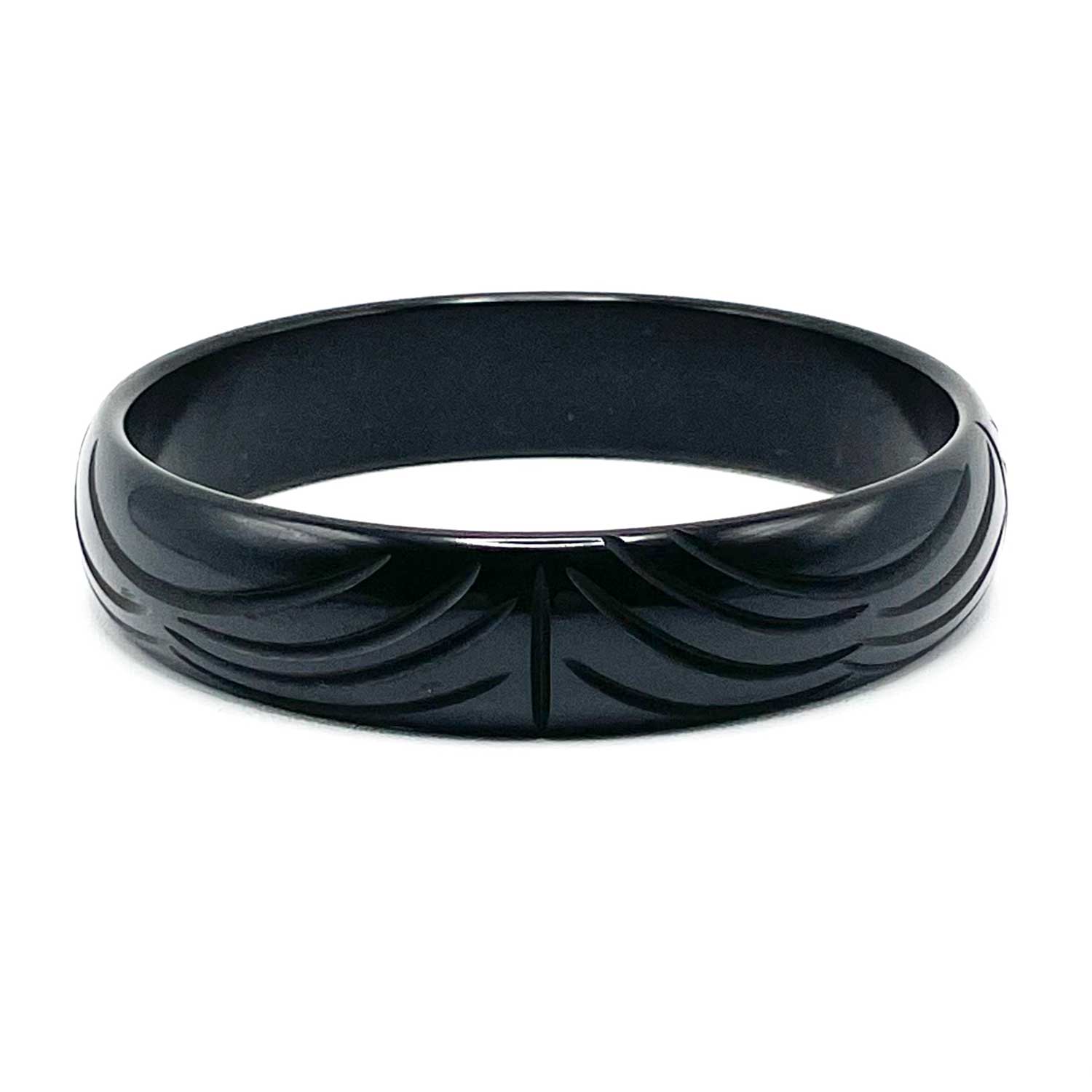black bakelite bangle