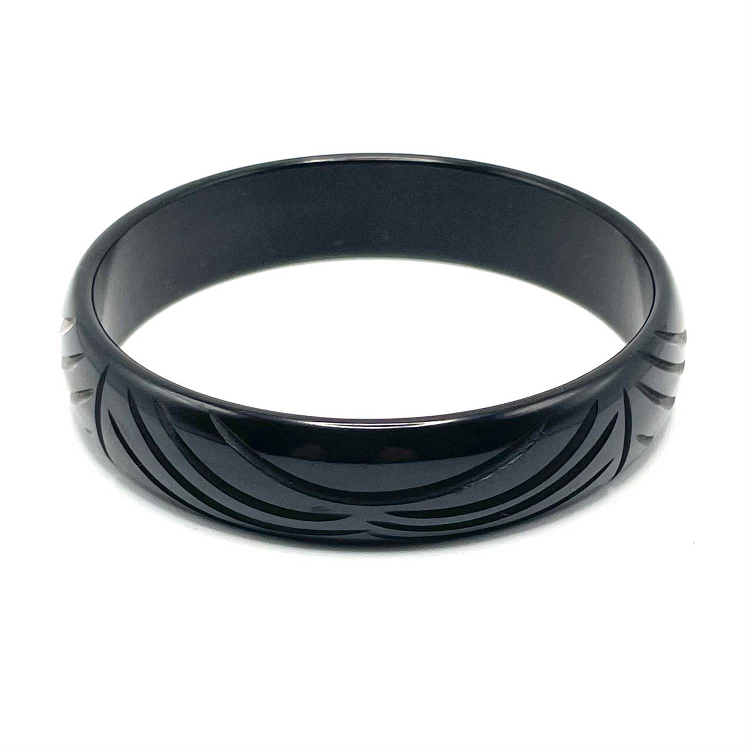 black bakelite bangle