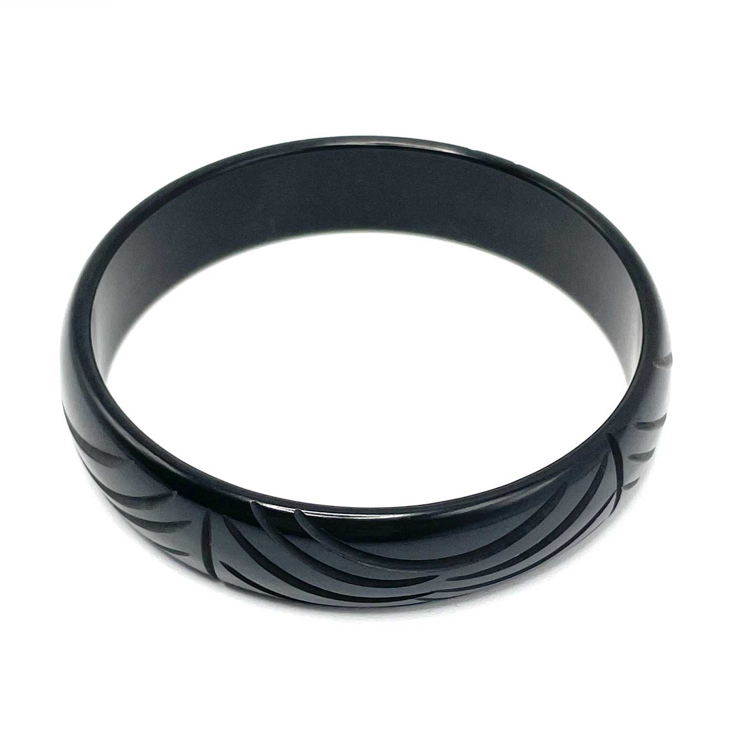 black bakelite bangle