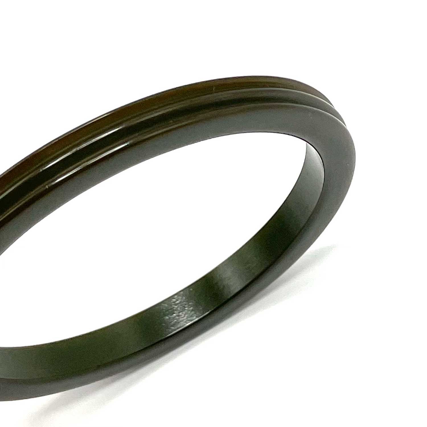 Olive green bakelite bangle