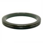 carved olive green bakelite bangle bracelet