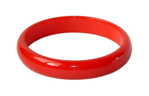 Red bakelite bangle