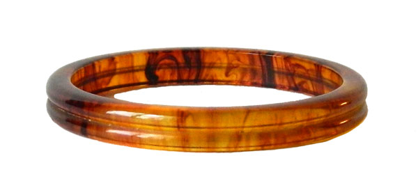 amber bakelite bangle
