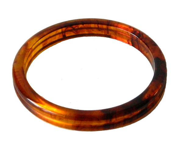 amber bakelite bangle