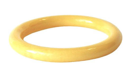 yellow bakelite bangle
