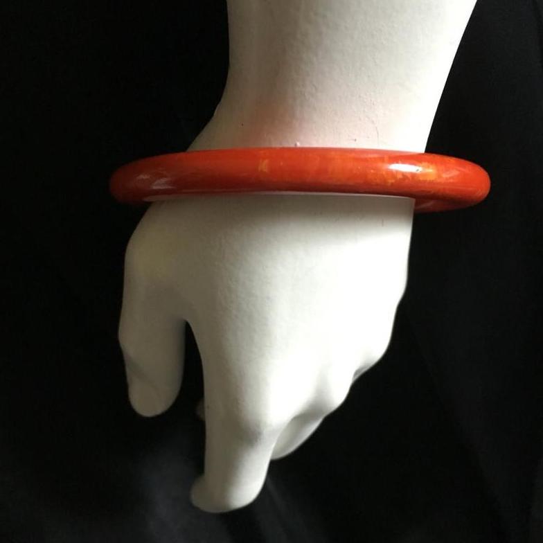 red bakelite bangle