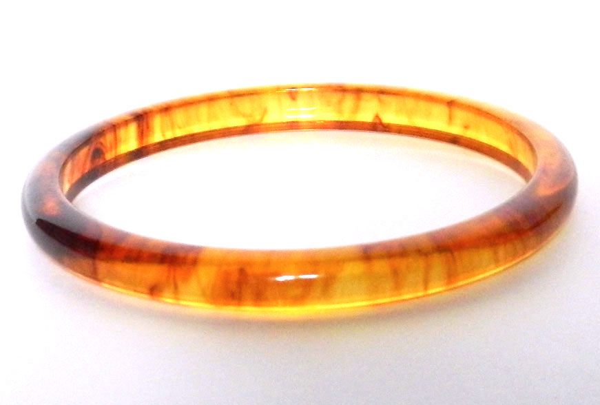amber bakelite bangle