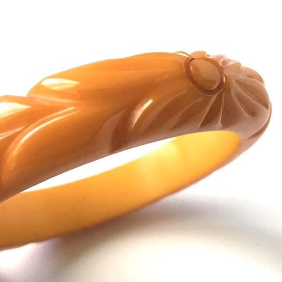 carved bakelite bangle